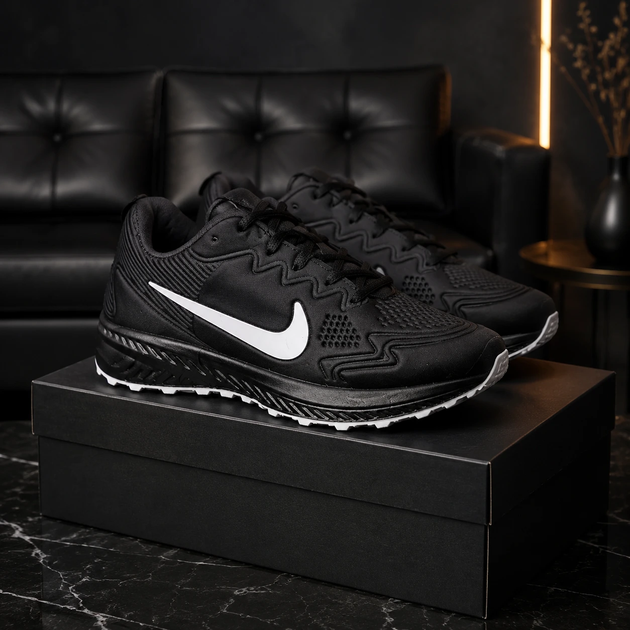 کفش ورزشی مردانه Nike مدل Tigo زیره سفید-مشکی