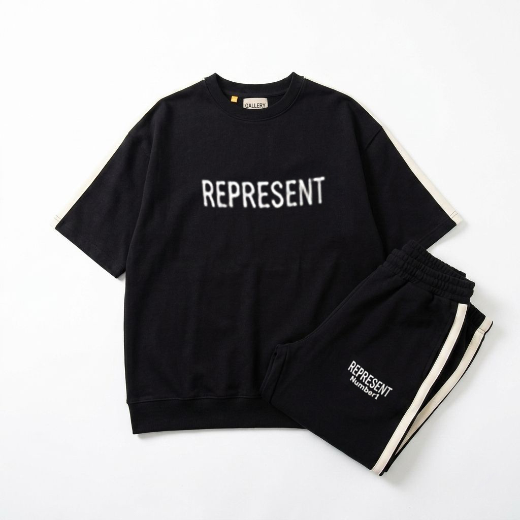 ست تیشرت و شلوار مردانه بنگال کش مدل Reprent