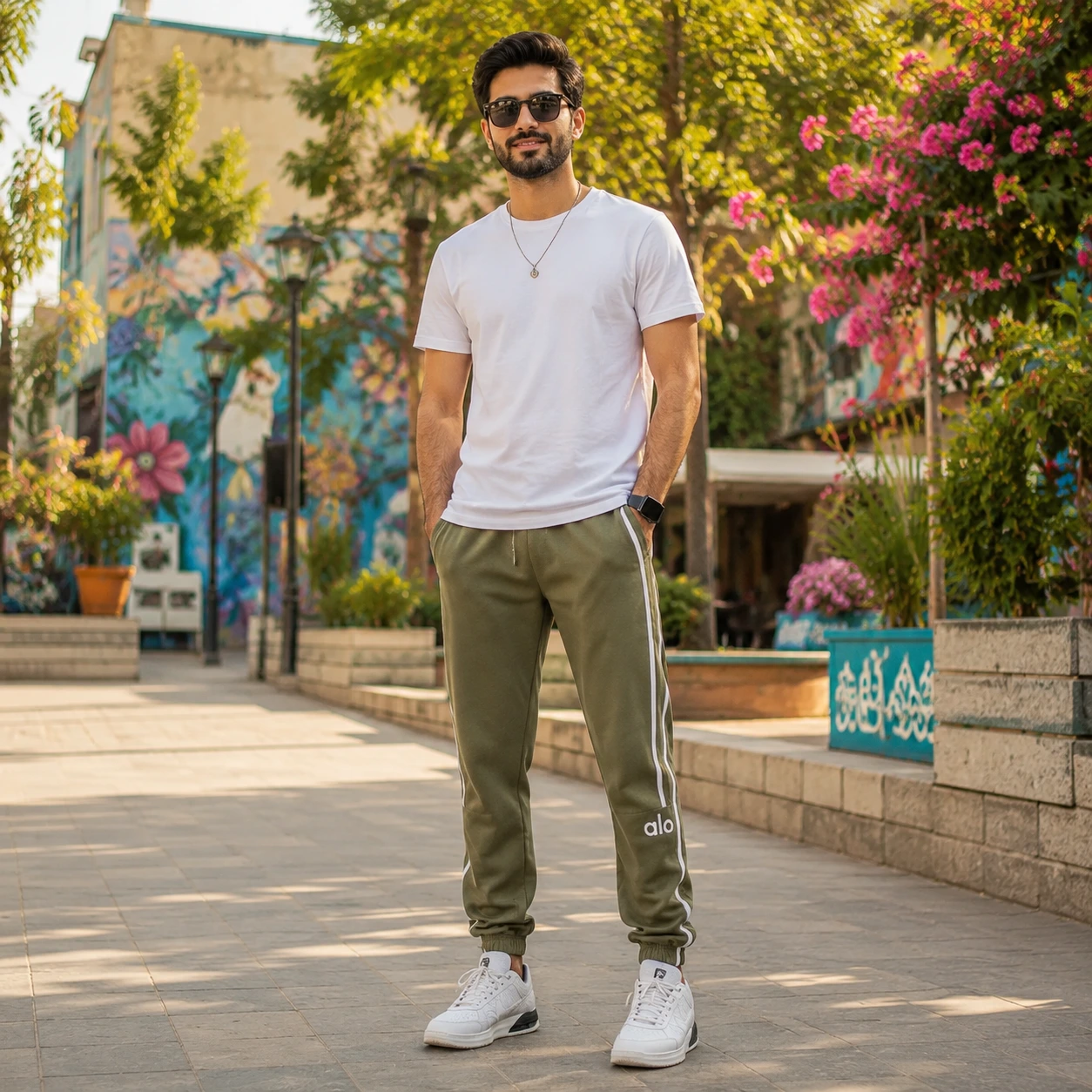 شلوار بنگال دمپا کش مردانه مدل alo-سبز