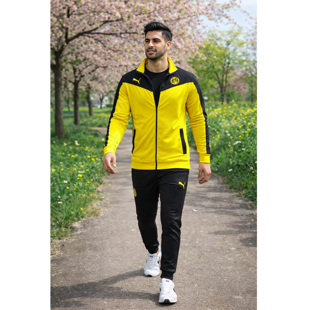 ست راحتی مردانه سوییشرت شلوار دورتموند مدل BVB09
