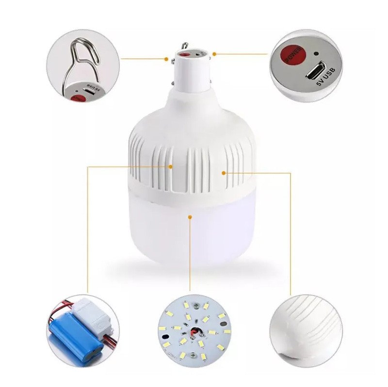 لامپ شارژی 60 وات sanan-سفید