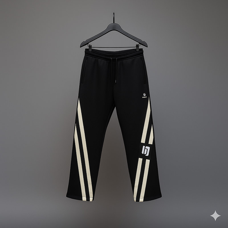 شلوار بنگال کش ۲ نوار مدل shayan-مشکی