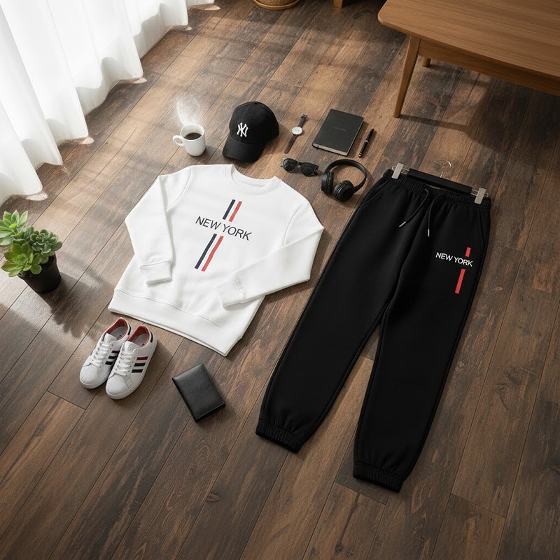 ست مردانه دورس و شلوار new york-چند رنگ